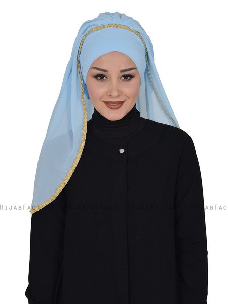 Louise - Light Blue Practical Hijab - Ayse Turban