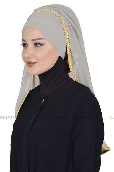Louise - Taupe Practical Hijab - Ayse Turban