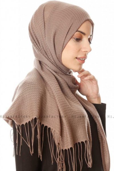 Lunara - Dark Brown Hijab - Özsoy