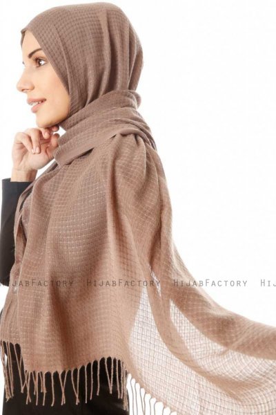 Lunara - Dark Brown Hijab - Özsoy