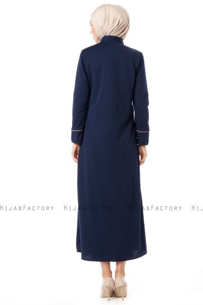 Lylah - Navy Blue Abaya - Miss Cazibe