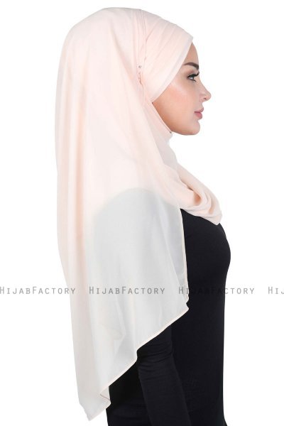 Malin - Beige Practical Chiffon Hijab