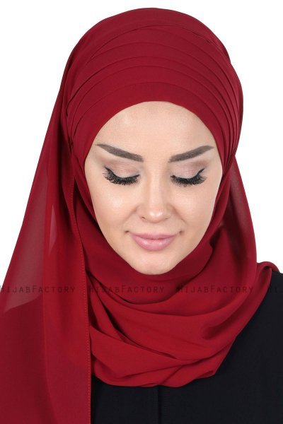 Malin - Bordeaux Practical Chiffon Hijab