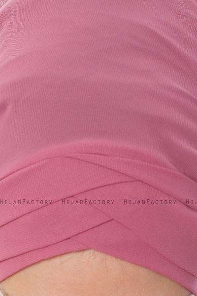 Mehtap - Dark Pink Practical One Piece Chiffon Hijab
