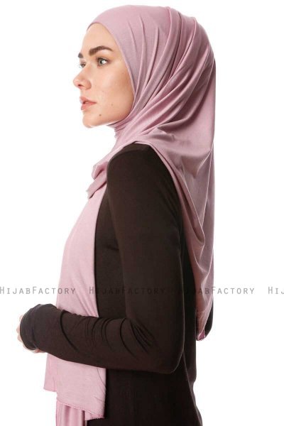 Melek - Purple Premium Jersey Hijab - Ecardin