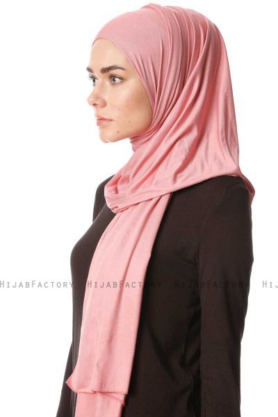 Melek - Dark Pink Premium Jersey Hijab - Ecardin