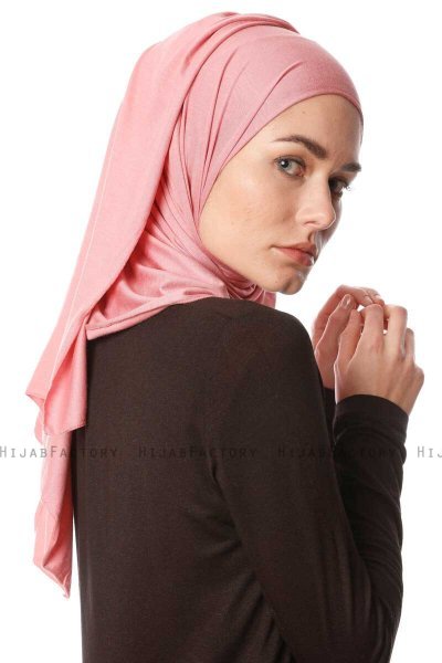Melek - Dark Pink Premium Jersey Hijab - Ecardin