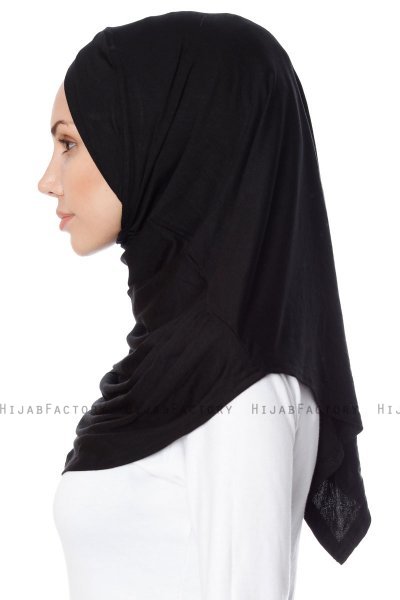 Mia - Black One-Piece Al Amira Hijab - Ecardin