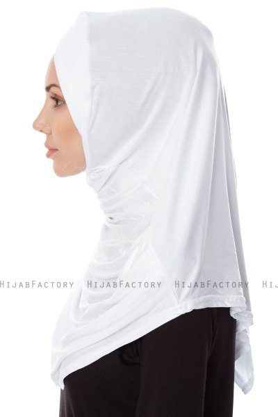 Mia - White One-Piece Al Amira Hijab - Ecardin