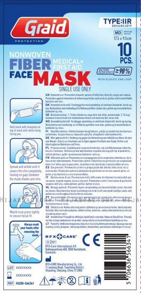 Face Mask CE-marked IIR 10-pack - Graid