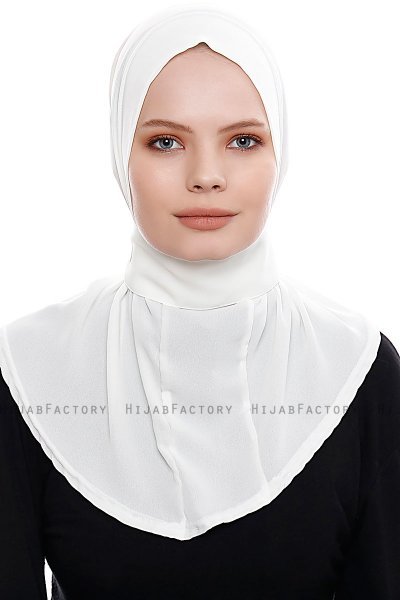 Narin - Creme Practical One Piece Crepe Hijab