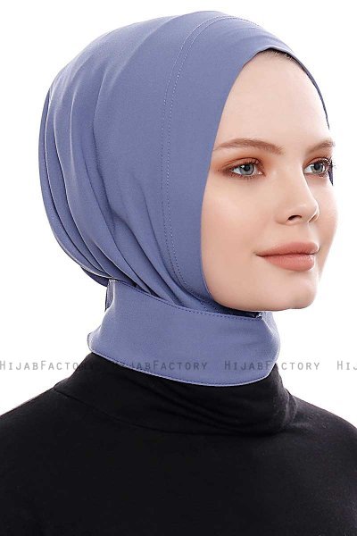 Narin - Indigo Practical One Piece Crepe Hijab