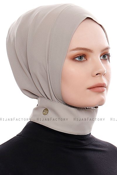 Narin - Sand Practical One Piece Crepe Hijab