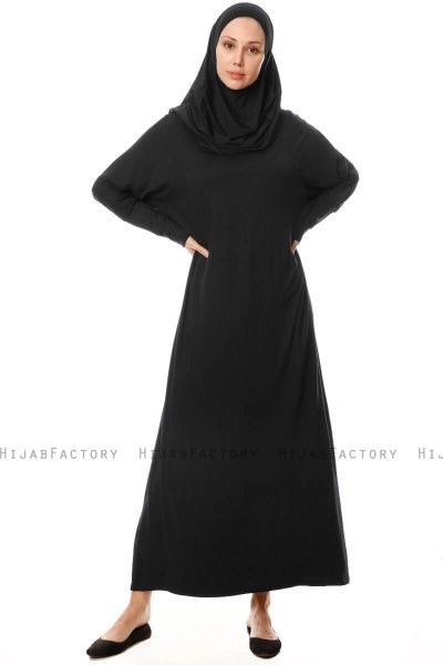 Nisa - Black Prayer Dress - Miss Halima