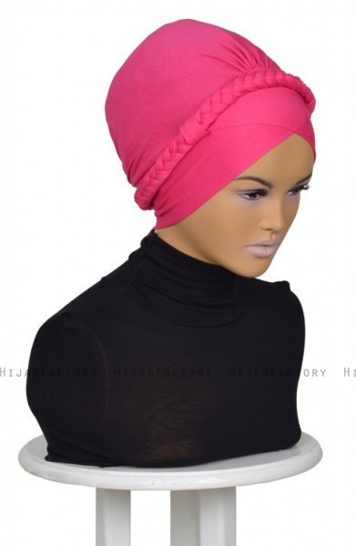 Olivia Fuchsia Bomull Turban Cancer Krebs Ayse Turban 3210010-3