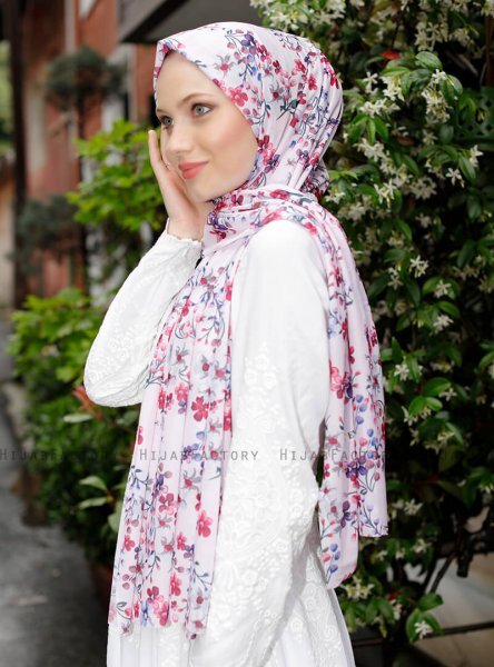 Pariza - Pink Patterned Hijab