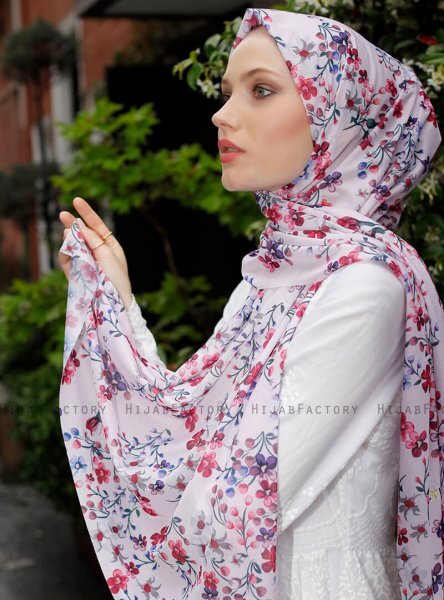 Pariza - Pink Patterned Hijab