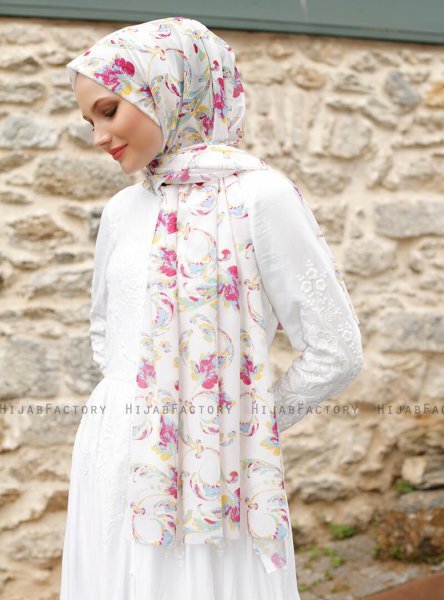 Pariza - Yellow Patterned Hijab
