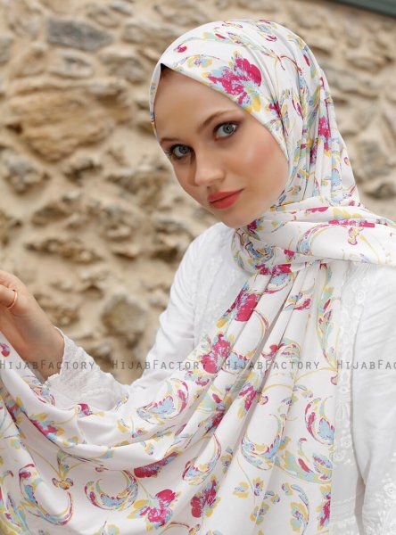 Pariza - Yellow Patterned Hijab