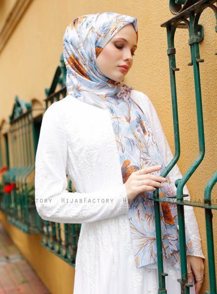 Pariza - Mustard Patterned Hijab