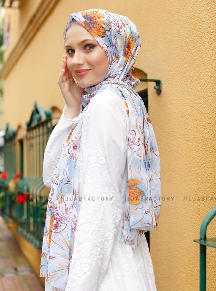Pariza - Mustard Patterned Hijab