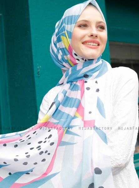 Pariza - Turquoise Patterned Hijab