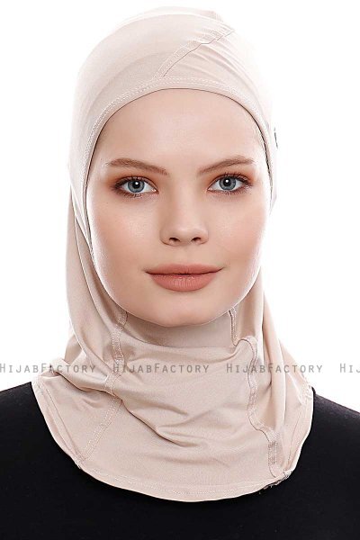Pinar - Light Taupe Sport Hijab - Ecardin
