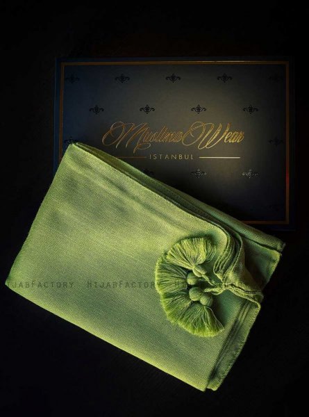 Queen Olivegrön Hijab Sjal Muslima Wear 310104b