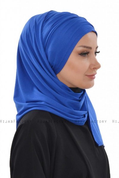 Rebecca - Blue Cotton Turban - Ayse Turban