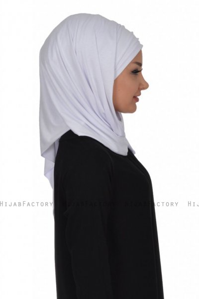 Rebecca - White Cotton Turban - Ayse Turban