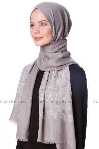 Roshan - Grey Hijab - Özsoy