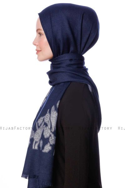 Roshan - Navy Blue Hijab - Özsoy