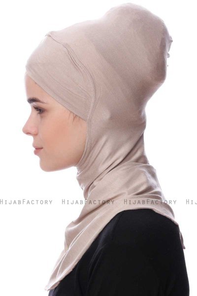 Safiye - Light Taupe Ninja Underscarf - Ecardin