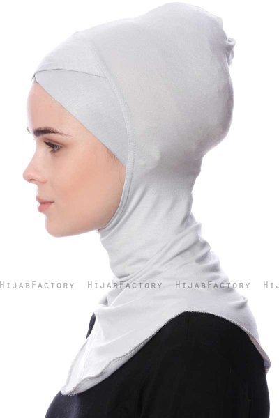 Safiye - Light Grey Ninja Underscarf - Ecardin