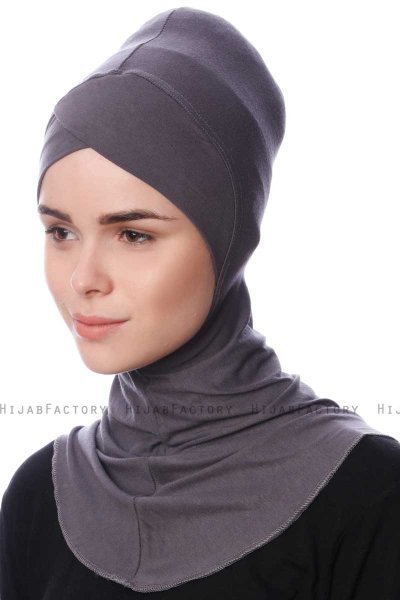 Safiye - Dark Grey Ninja Underscarf - Ecardin