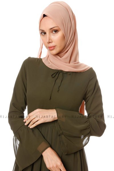Samiya - Khaki Chiffon Dress - Burun