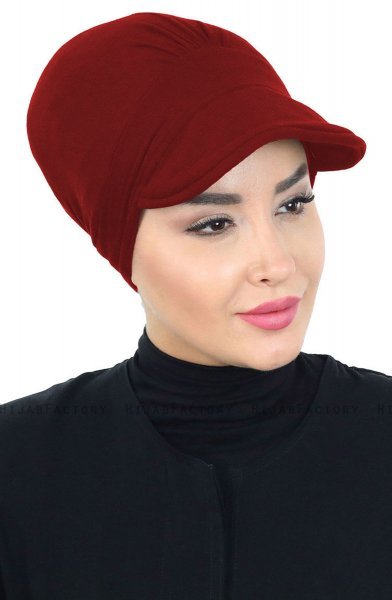 Sandra - Bordeaux Cotton Turban - Ayse Turban