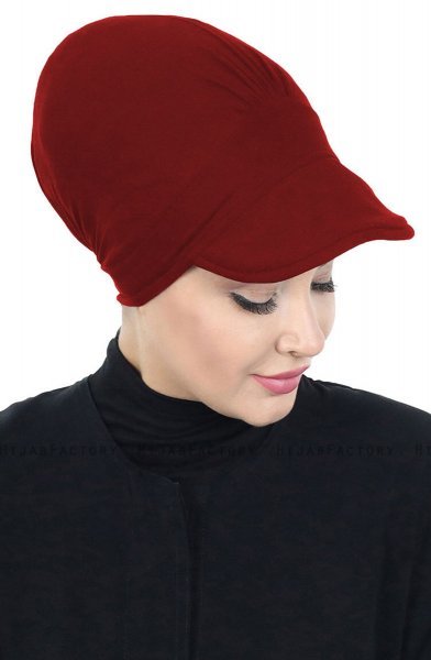 Sandra - Bordeaux Cotton Turban - Ayse Turban