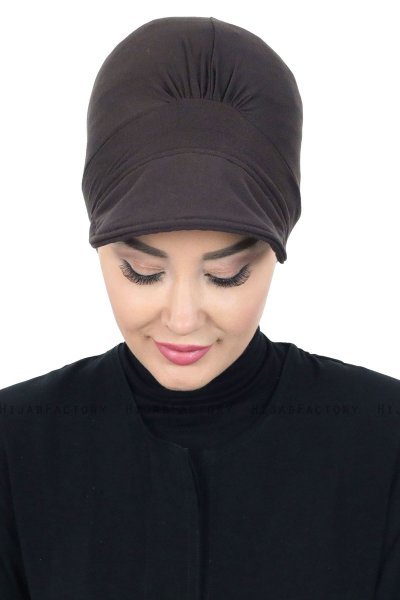 Sandra - Brown Cotton Turban - Ayse Turban