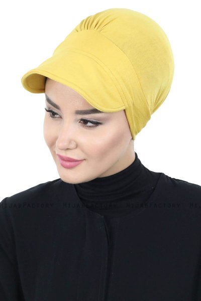 Sandra - Mustard Cotton Turban - Ayse Turban