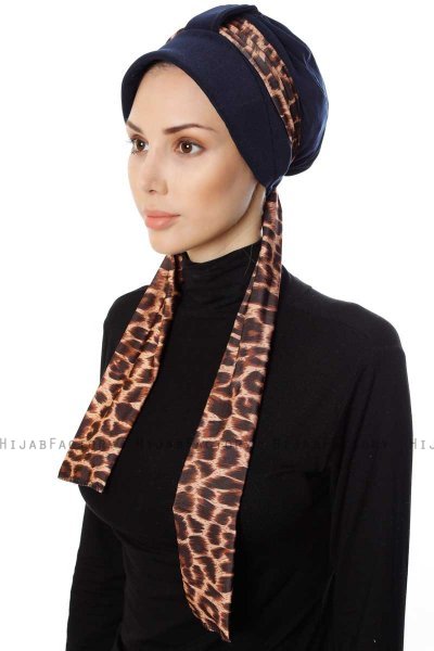 Sanem - Navy Blue Turban
