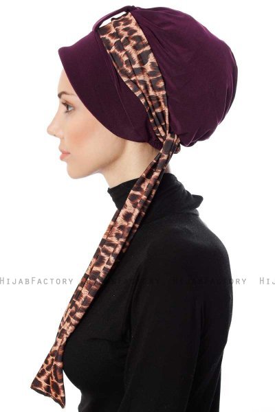Sanem - Plum Turban