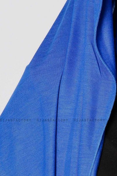 Seda Blå Jersey Hijab Sjal Ecardin 200214e