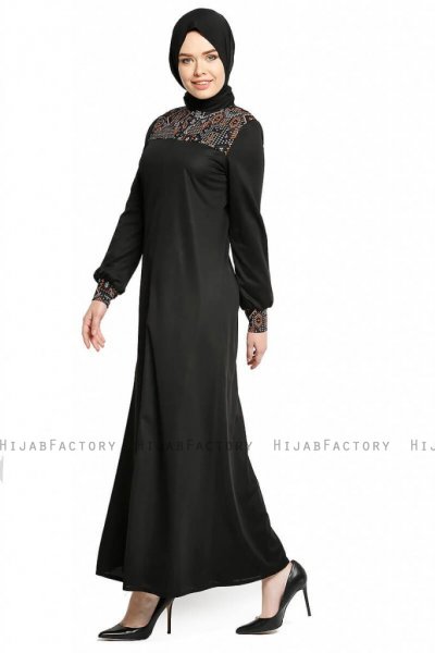 Selda - Black Abaya - Miss Cazibe