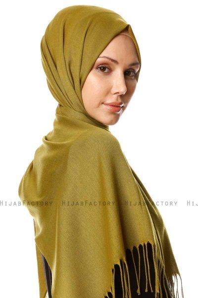 Selin - Olive Pashmina Hijab - Özsoy