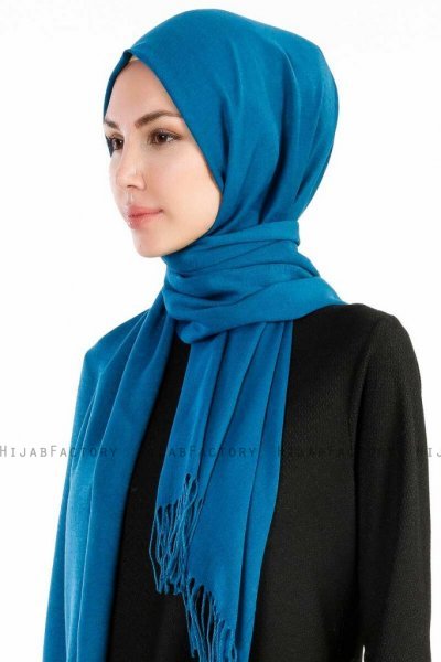 Selin Petrolblå Pashmina Hijab Sjal Özsoy 160299-2