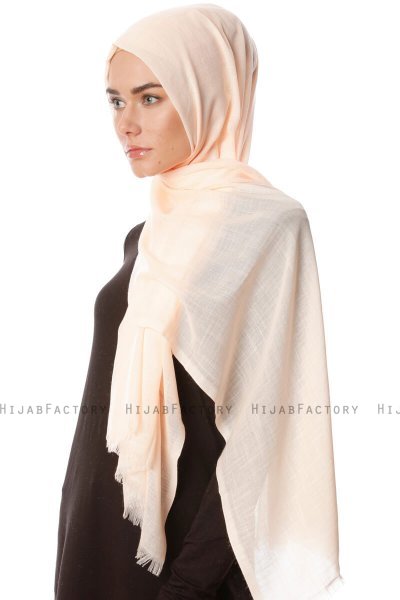 Selma - Apricot Plain Color Hijab - Gülsoy