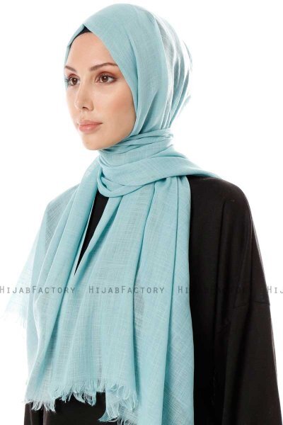 Selma - Mint Plain Color Hijab - Gülsoy
