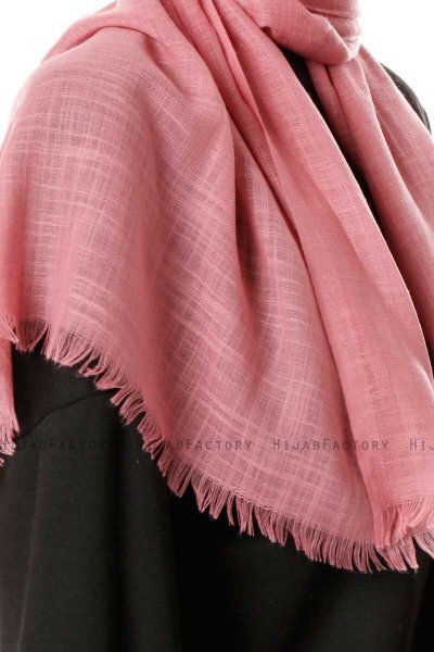 Selma - Dark Pink Plain Color Hijab - Gülsoy
