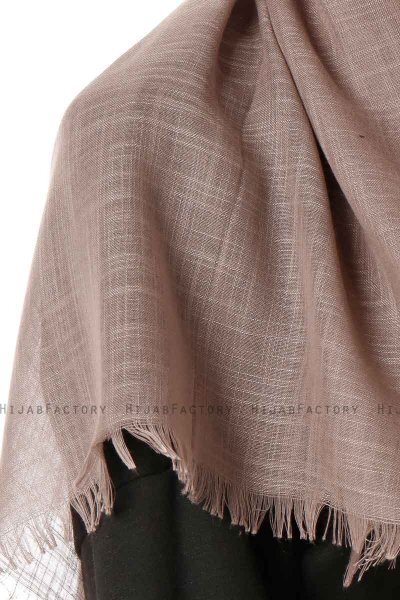 Selma - Taupe Plain Color Hijab - Gülsoy